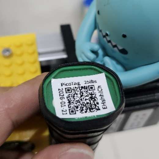 PicoTag QR label example